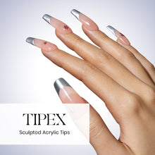 Load image into Gallery viewer, Tipex Instant Apex Pre-Sculpted Acrylic Nail Tips Kit - 120pcs + Nail Glue + Nail Lamp