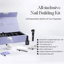 Load image into Gallery viewer, Tipex Instant Apex Pre-Sculpted Acrylic Nail Tips Kit - 120pcs + Nail Glue + Nail Lamp